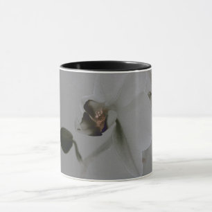 Artistic Flower in Grey Tones Mug
