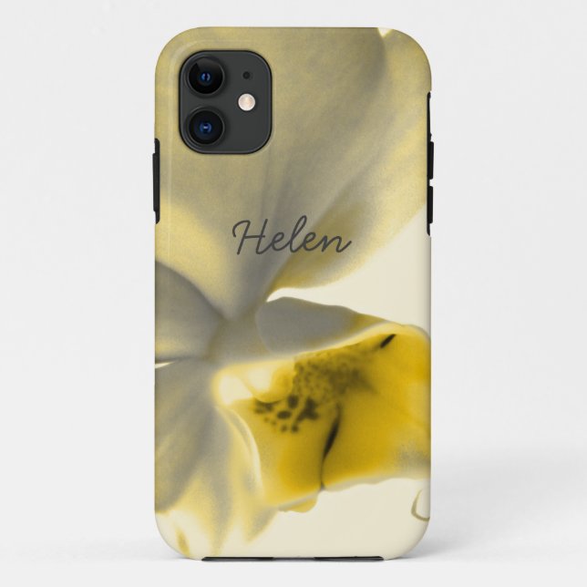 Artistic Flower in Yellow Tones Case-Mate iPhone C Case-Mate iPhone Case (Back)