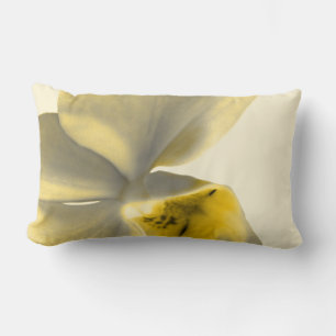 Artistic Flower in Yellow Tones Lumbar Pillow