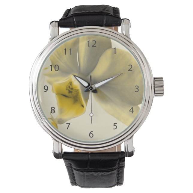 Artistic Flower in Yellow Tones Watch (Front)