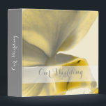 Artistic Flower in Yellow Tones - Wedding Binder<br><div class="desc">Photo flower art for a stylish wedding! Brought to you by the designers of FOMA design</div>