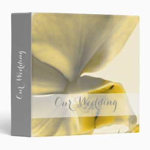 Artistic Flower in Yellow Tones - Wedding Binder
