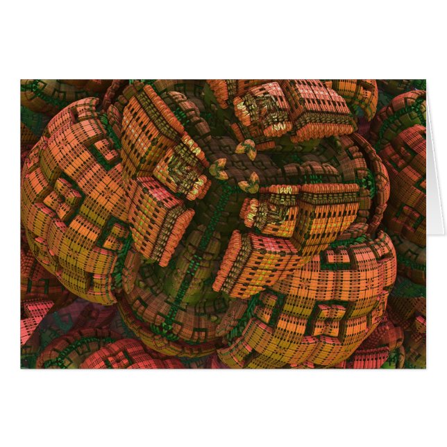 Artistic fractal 3d card (Front Horizontal)