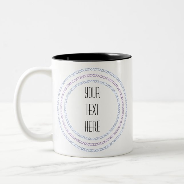 Artistic Frame Create Your Own Two-Tone Coffee Mug (Left)