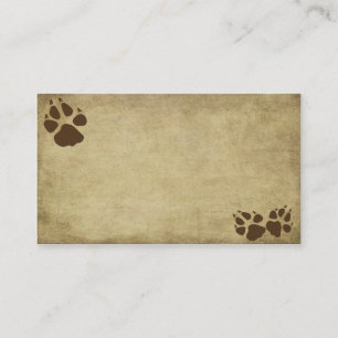 Artistic & Fun- Doggy Prints-  Business Card