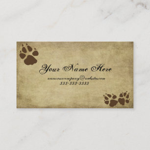 Artistic & Fun- Doggy Prints-  Business Card