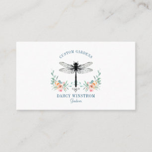 Artistic Gardener Dragonfly Business Card