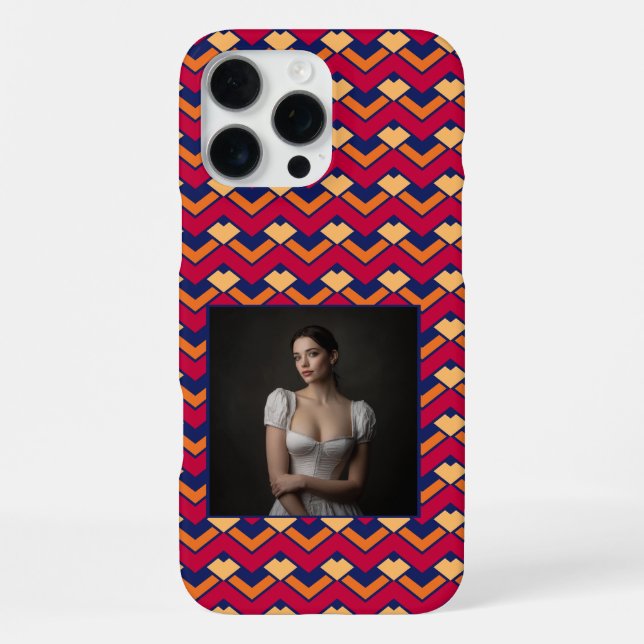 Artistic Gifts For Husband Chevron Pattern  iPhone Case (Back)