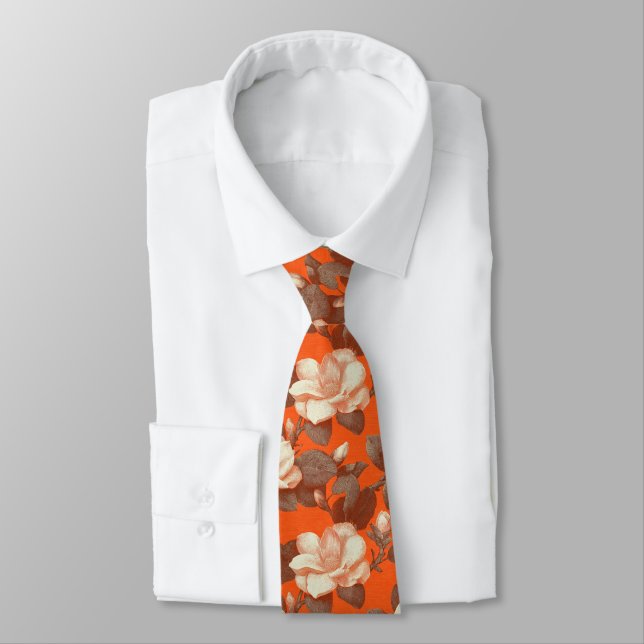 Artistic Gifts For Husband Gardenias Tie (Tied)