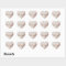 Artistic Glitter Jewellery Thank You Sticker