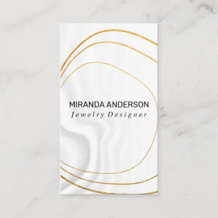 Artistic Gold Foil Lux   Silk Fabric Background Business Card