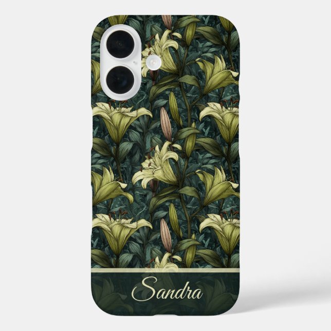 Artistic Graduation Gift Lilies Floral Custom Case-Mate iPhone Case (Back)