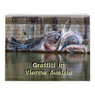 Artistic Graffitis in Vienna Austria 24 Month Calendar