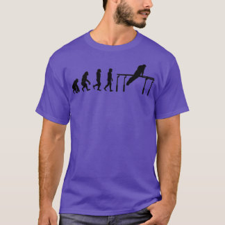 Artistic Gymnastic Parallel Bars Gymnast Evolution T-Shirt