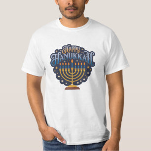 Artistic Hanukkah-Themed Designs for Holiday Fans T-Shirt