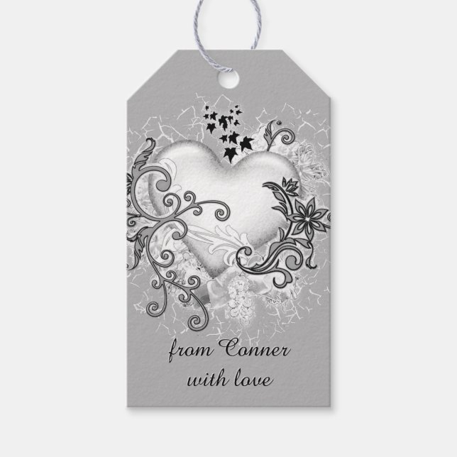 Artistic Heart Gift Tags (Front)