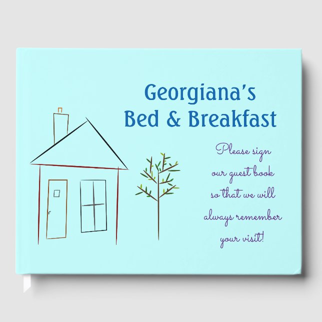 Artistic Home & Tree Bed-and-Breakfast Guestbook (Front)