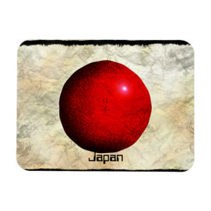 Artistic Japanese Flag Nihon Magnet