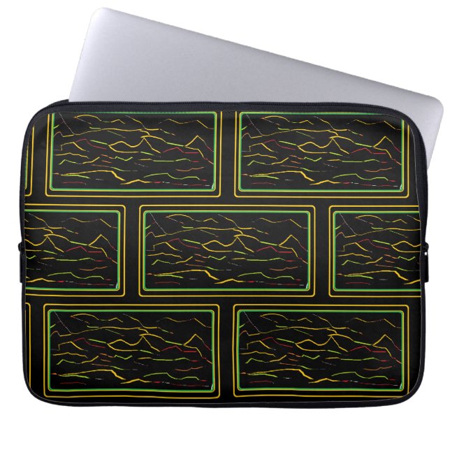 Artistic Laptop Sleeve with Eye-Catching Pattern (Front)