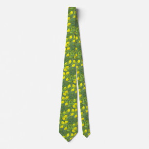 Artistic Lemon Tree Tie for Men