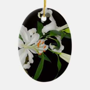 Artistic Lily Collection-1 Ceramic Ornament