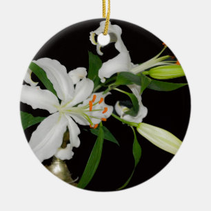 Artistic Lily Collection-1 Ceramic Ornament