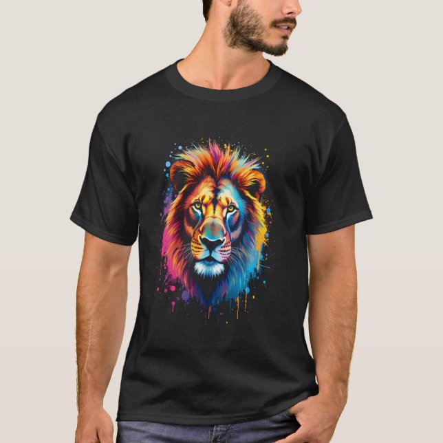 Artistic lion's head T-Shirt (Front)
