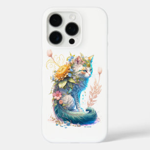 Artistic Majestic Kitty Cat Illustration iPhone 16 Pro Case