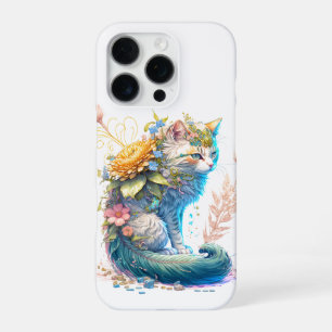 Artistic Majestic Kitty Cat Illustration iPhone 16 Pro Case