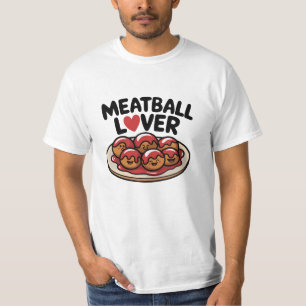 Artistic Meatball-Themed Artwork for Food Enthusia T-Shirt