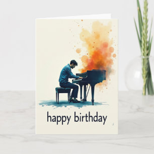 Artistic Melody Birthday Card