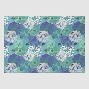 Artistic Modern Floral Pattern Tissue Paper