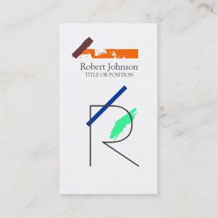 Artistic Monogram Business Card
