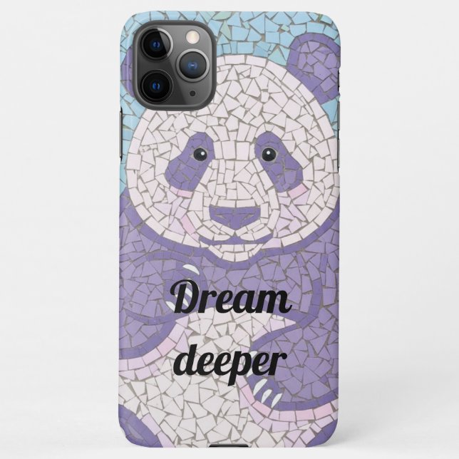Artistic Mosaic Panda Bear Dream Deeper Case (Back)