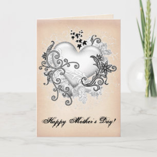Artistic Mother's Day Heart Card