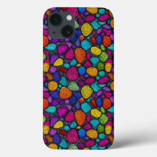 Artistic Multicolor Pebble Modern Aesthetic iPhone 13 Case