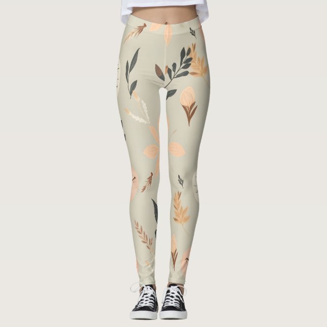 Artistic Nature Leggings - Soft Colours & Seamless (Front)