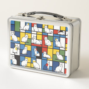 Artistic OCD Obsessive Cat Disorder Metal Lunch Box