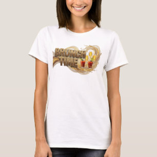 Artistic Orange BRUNCH TIME Shirt Design