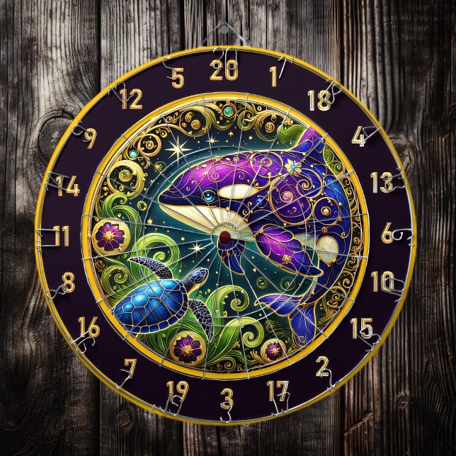 Artistic Orca Turtle Dartboard Display (Creator Uploaded)