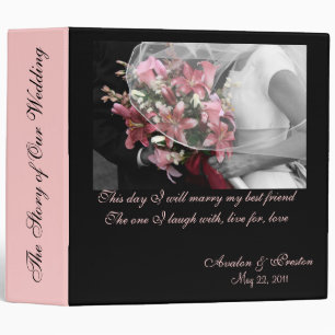 Artistic "Our Wedding Story"  Wedding 2' Binder