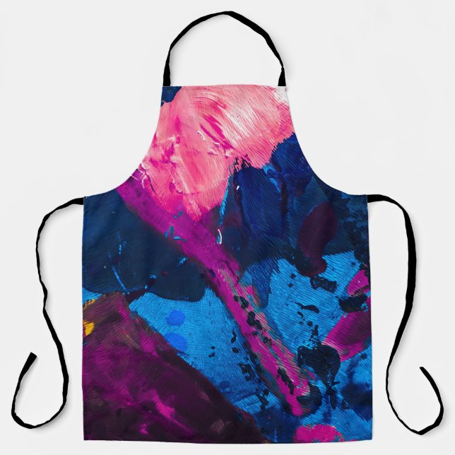 Artistic painted texture, modern decor. apron (Front)