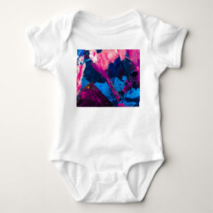Artistic painted texture, modern decor. baby bodysuit