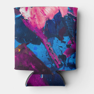Artistic painted texture, modern decor. can cooler