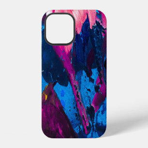Artistic painted texture, modern decor. iPhone 12 case