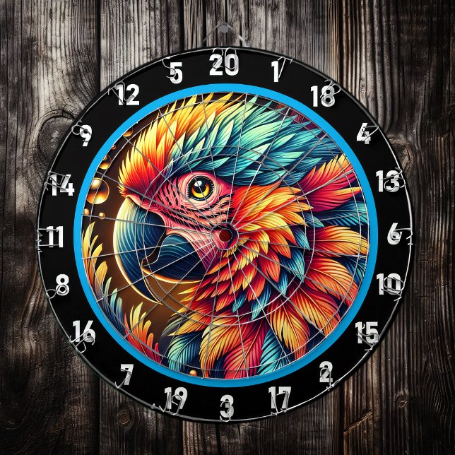 Artistic Parrot Dartboard for Game Enthusiasts (Creator Uploaded)