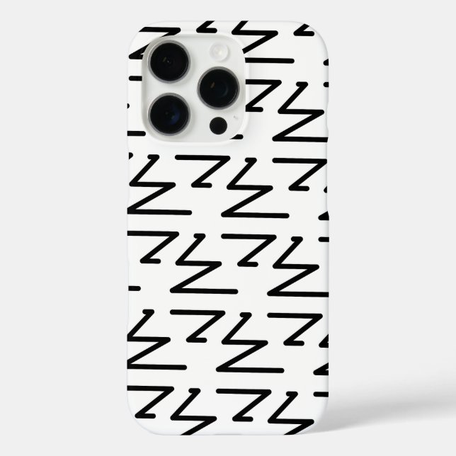 Artistic Pattern Design in Black and White Case-Mate iPhone Case (Back)