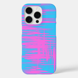 Artistic Pattern Design in Pink and Blue iPhone 16 Pro Case