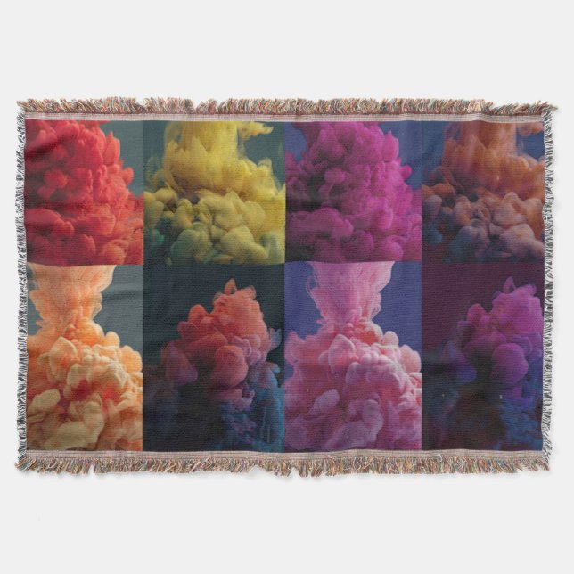artistic pattern throw blanket (Front)