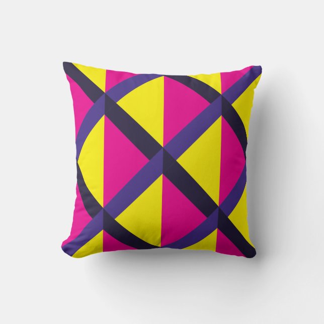 Artistic Pattern Throw Pillow (Front)